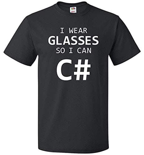 I Wear Glasses So I Can C# Funny Computer Programmer Unisex T-Shirt