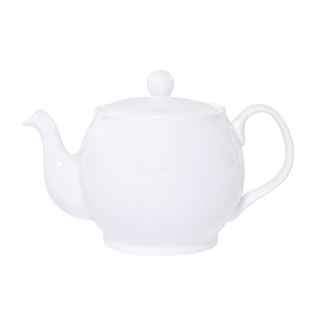 Classic Plain White Chatsworth 4 Cup Teapot in Fine Bone China