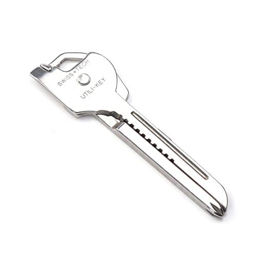 Swiss Tech Multitool Keychain Pocket Tool Ultra Light Practical Utility Knife Stainless Steel Accessory Bottle Opener