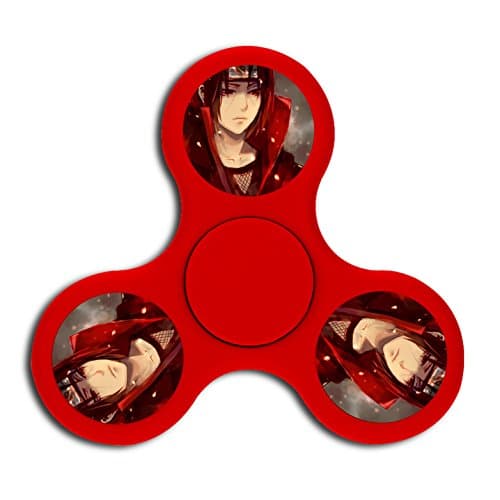 Customized Cool Boy(Red) Triangle High-speed Peg-top Finger Fidget Spinners Toy Whipping Top for Adult Children Relieve Stress