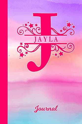 Jayla Journal: Letter J Personalized First Name Diary & Writing Notebook | Pink Purple Blue Watercolor Cover | Daily Diaries for Journalists & Writers | Note Taking | Write about your Life & Interests Paperback – December 9, 2018
