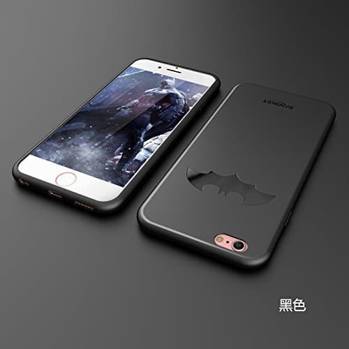 Banskey Batman Soft TPU cases for iphone 5/5s ; 5c ; 6/6s ; 6PLUS ; & iphone 7 (iPHONE 6PLUS, BLACK)