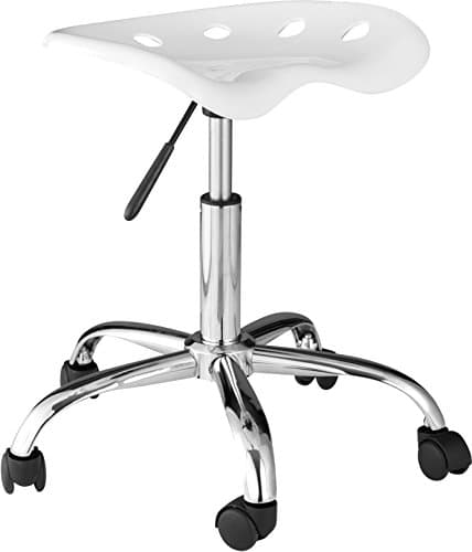 Onespace Computer Task Chair With Tractor Seat, White