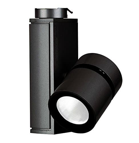 Vertical LED Micro Cylinder Track Light Finish/Globe Type: Black / 2700K