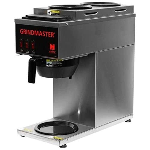 Grindmaster Cecilware Portable Pour Over Coffee Brewer with 2 Top and 1 Bottom Warmers, Stainless Steel