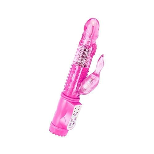 Powerful Big Size Thrusting Powerful Fluttering Rabbit Body Msaager - ❤️ 12 Speeds Rotating Versatility Wand for Women, Pink