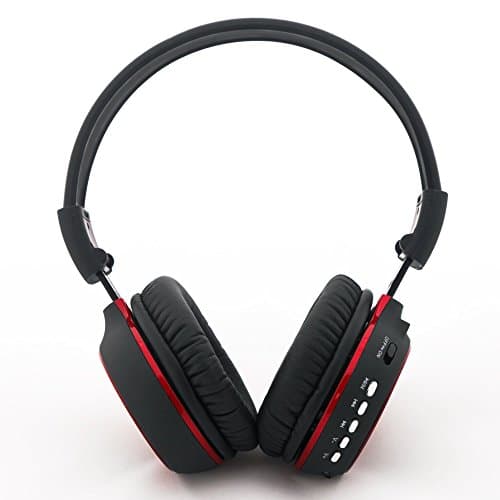 [Improved] Wireless Bluetooth Headphones with Gesture Control, Built-in Microphone, FM Radio, MP3 Player with Micro SD Support
