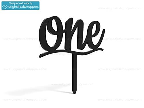 Original Cake Toppers One - Black