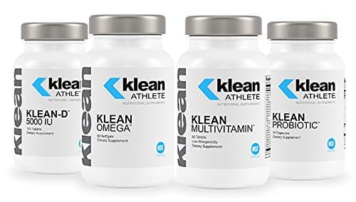 Klean Athlete - Foundation Bundle - Klean-D, Klean Omega, Klean Multivitamin, Klean Probiotic - 4 Products