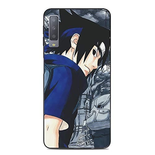 BEMAGIC Galaxy A7 2018 Case,Flexible Slim Silicone TPU Protector Cover Soft Thin Gel Skin For Samsung Galaxy A7 2018-Uchiha Sasuke 7