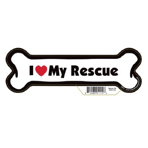 Rescue Dog Bone Magnet