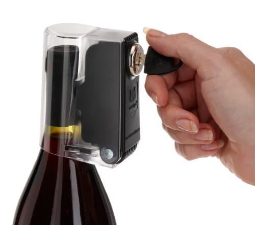 Tantalus bottle lock for home use control access to alcohol single unit by Tantalus