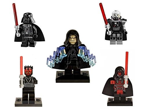 set 5 pcs Darth Vader Darth Revan Darth Malgus Darth Maul Darth Sidious Star Wars Minifigure Minifig Minifigures Minifigs Building Blocks Bricks Toy Christmas gift