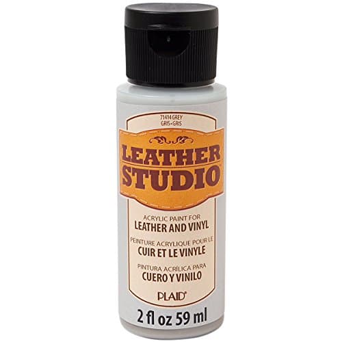 Leather Studio Leather Paint, Grey, 2oz