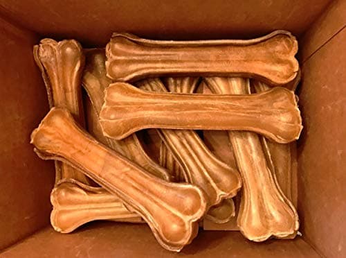 Monster Hide 100% Premium Pressed Rawhide Bones 8"