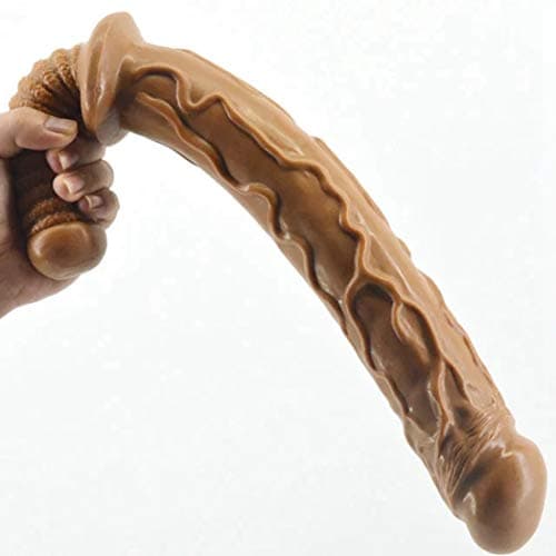 18.7 Inch Double Side Realistic Dilo Real Feel Soft Flexible Double Head Màssger Six Toys for Women