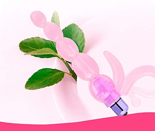 Pink Pacifier Silicone Hand-held Toy with Beads (Single Frequency)