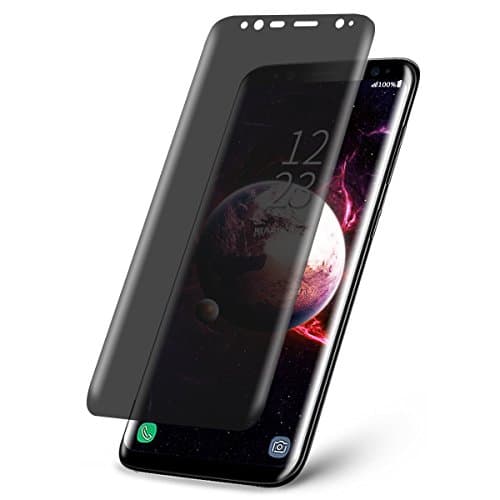 Galaxy S8 Plus Screen protector,Topcanyon S8 Plus [Upgraded version] Privacy Tempered Glass Anti-Spy [3D Curved][Case Friendly] Screen Protector Shield For Samsung Galaxy S8 Plus