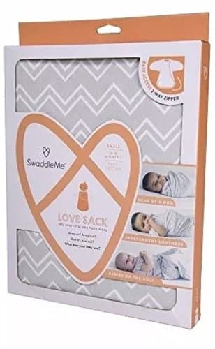 SwaddleMe Love Sack, Grey Chevron