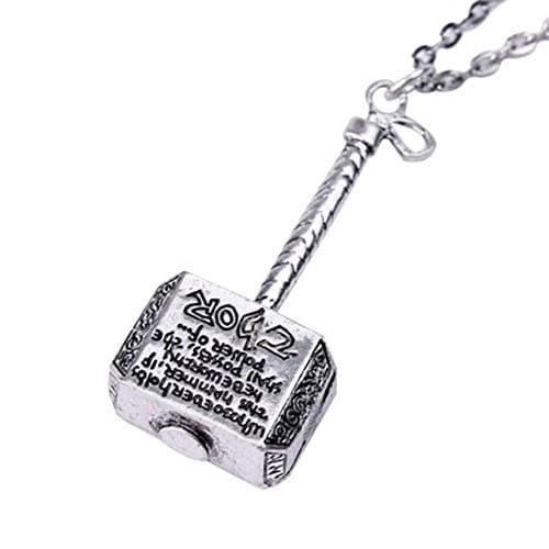 Marvel Comics Thor's Hammer Pendant Silver Colour Necklace