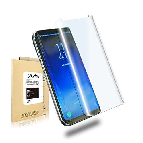 YiYiYi Galaxy S8 Screen Protector,Creativecase [Case Friendly][Scratch Resistant][3D Curved] HD Clear Glass Screen Protector for Samsung Galaxy S8 Clear 0.33mm