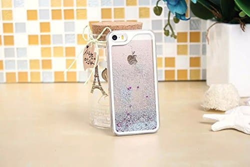 Case For Redmi 1S, CoverProof® Hard PC Phone Shell Flowing Liquid Star Quicksand Phone Case Glitter Luxury Transparent Clear Back Phone Cover Tide Cover-Silver