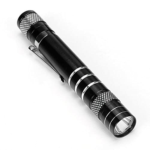 Vickyleb LED Mini Small Flashlight Pocket Super Bright Tactical Flashlight Pen Portable Military Torch For Emergency Outdoor Camping Hiking