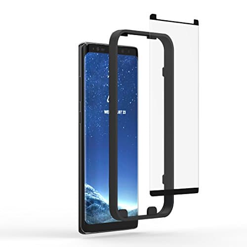 Galaxy Note 8 Screen Protector, Auckly 3D Curved Tempered Glass Screen Protector [Full Coverage] [Case Friendly] [Easy Installation Tray], HD Clear Protection Film for Samsung Galaxy Note 8