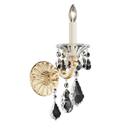 La Scala 1 Light 4.5" W Wall Sconce in French Gold with Clear Spectra Crystal