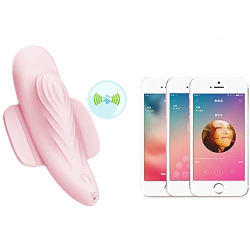Bluetooth APP Control Free Style Arbitrarily Sliding Finger Vibration Invisible Vibrating Pink Panties