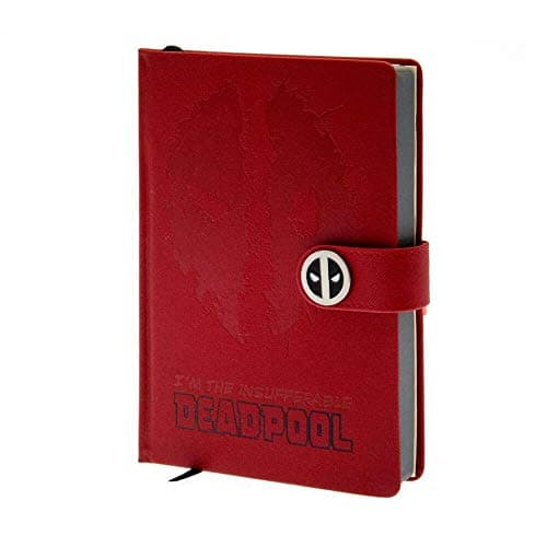Deadpool Notebook Splat logo Official Marvel Red Premium A5 One Size Office Product