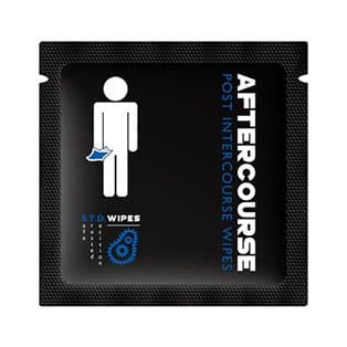 AfterCourse Wipes - Post-Intercourse, Natural, Flushable Wipes - Infused with Essential Oils - Pack of 10 Individual Wipes