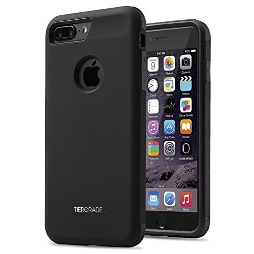 iPhone 7 Case, iPhone 7 Protective Case, Tiergrade Rubber Interior Matte Finished Easy Grip Slim Fit Dual Layer Drop Protection Shockproof Anti Scratch Resistant Cover Case for Apple iPhone 7 Black