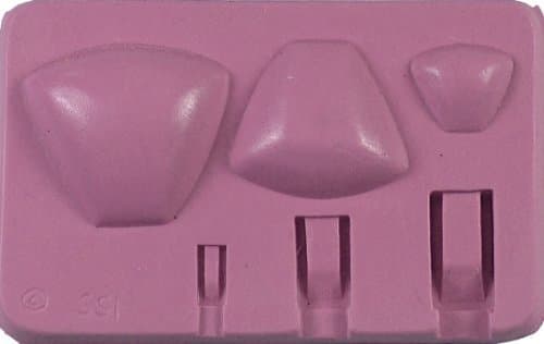 Fleximold Silicon Mold, Triangle Spoon Mold by Fleximold