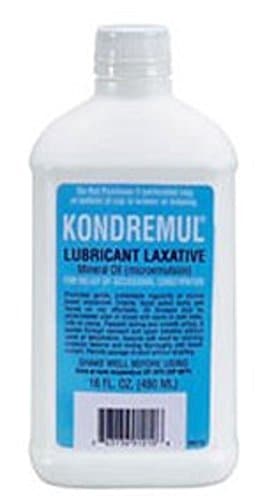 Kondremul - Laxative - Liquid - 16 oz. 2.5 mL / 5 mL Strength - Phenolphthalein / Mineral Oil-McK