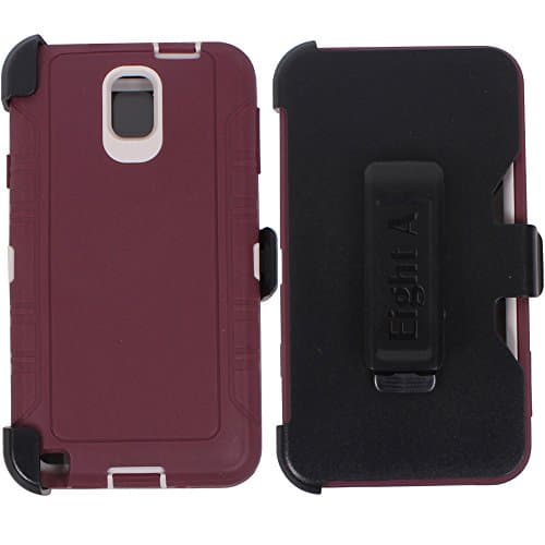 Galaxy Note 3 Case,Heavy Duty Defender Impact Rugged with Built-in Screen Protector Camouflage Case Cover for Samsung Galaxy Note 3 (wine-red)