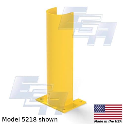 Pallet Racking Post Protector 18" Tall for 3" Diameter Columns [10 Pack], by EGA Products - Protects Employee Safety and Helps Reduce Damaged Racks [Made in USA]