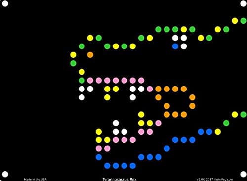 Lite Brite Refill: Dinosaurs (12 sheets) for Create With Light / Magic Screen - Buy 2, get 1 FREE