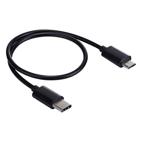 Data Cables 28cm USB-C / Type-C Male to Micro USB Male Data Sync Charging Cable, For Samsung Galaxy S8 & S8 + / LG G6 / Huawei P10 & P10 Plus / Oneplus 5 / Xiaomi Mi 6 & Max 2 and other Smartphones