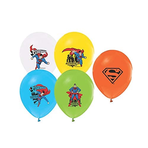 Superman Party Balloons, 10 pcs