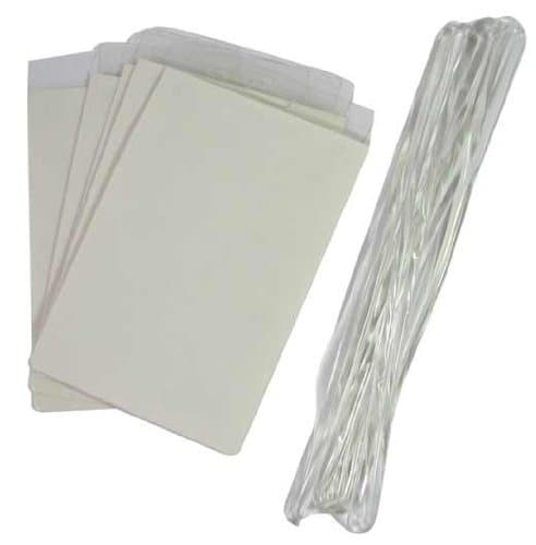 PKG(15) No Equipment Needed 4-1/2” x 2-1/2” Laminating Tags