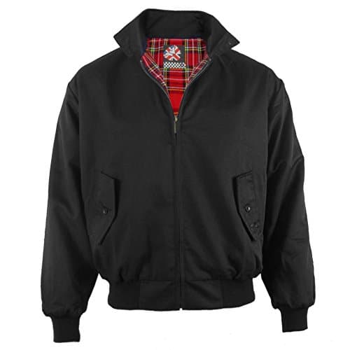 Warrior Mens Harrington Jacket W/Tartan Lining