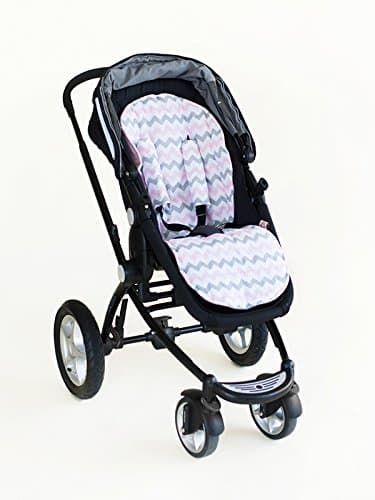 Bambella Designs Stroller Liner - Chevron Pink