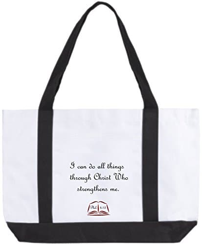 Bible Study Scripture Tote Bag for Men and Women