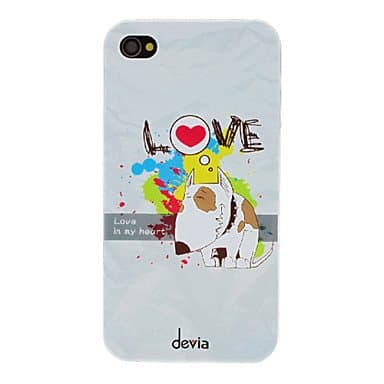 DEVIA In Love Puppy Pattern PC Hard Case for iPhone 4/4S