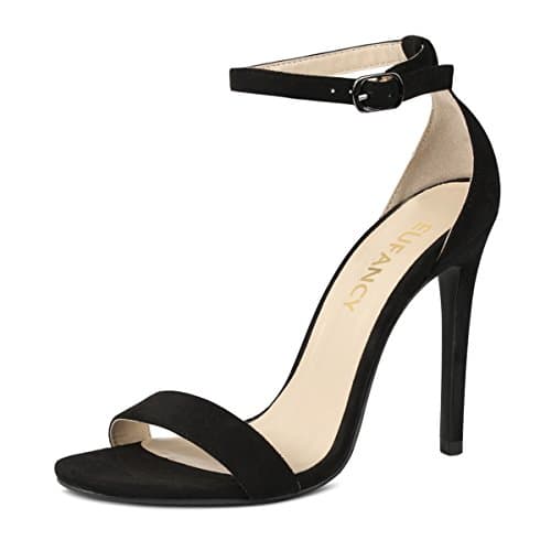 Eufancy Women's Open Toe Ankle Strap High Heel Stiletto Sandal, Dress Wedding Party Sandal