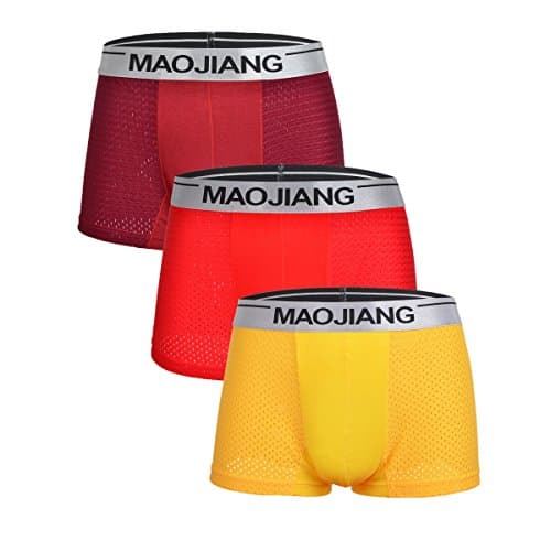 Men's Underwear Ice Silk Mesh Breathable Micro Modal Trunks