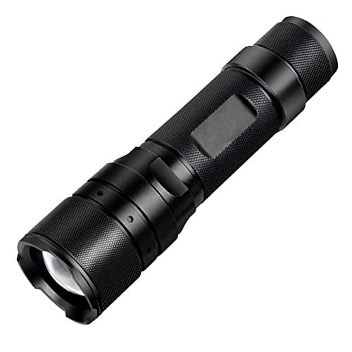 Led Flashlight, 1200 Lumens Compact LED Flashlight, Zoomable, IP65 , Portable, 5 Light Modes for Indoor and Outdoor Use, (with Batteries Holder but without Batteries)