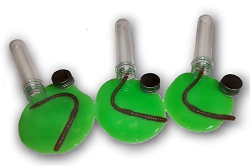 Wormy Slime Bundle - 3 Large Test Tubes Filled With Green Slime With Worm Inside