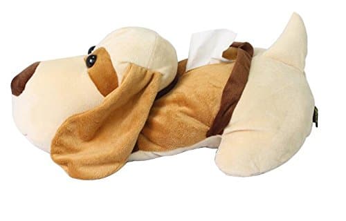 ocuS Multi Usage Tissue Holder Napkin Case for Car Home and Office Cute Pet Dog Series
